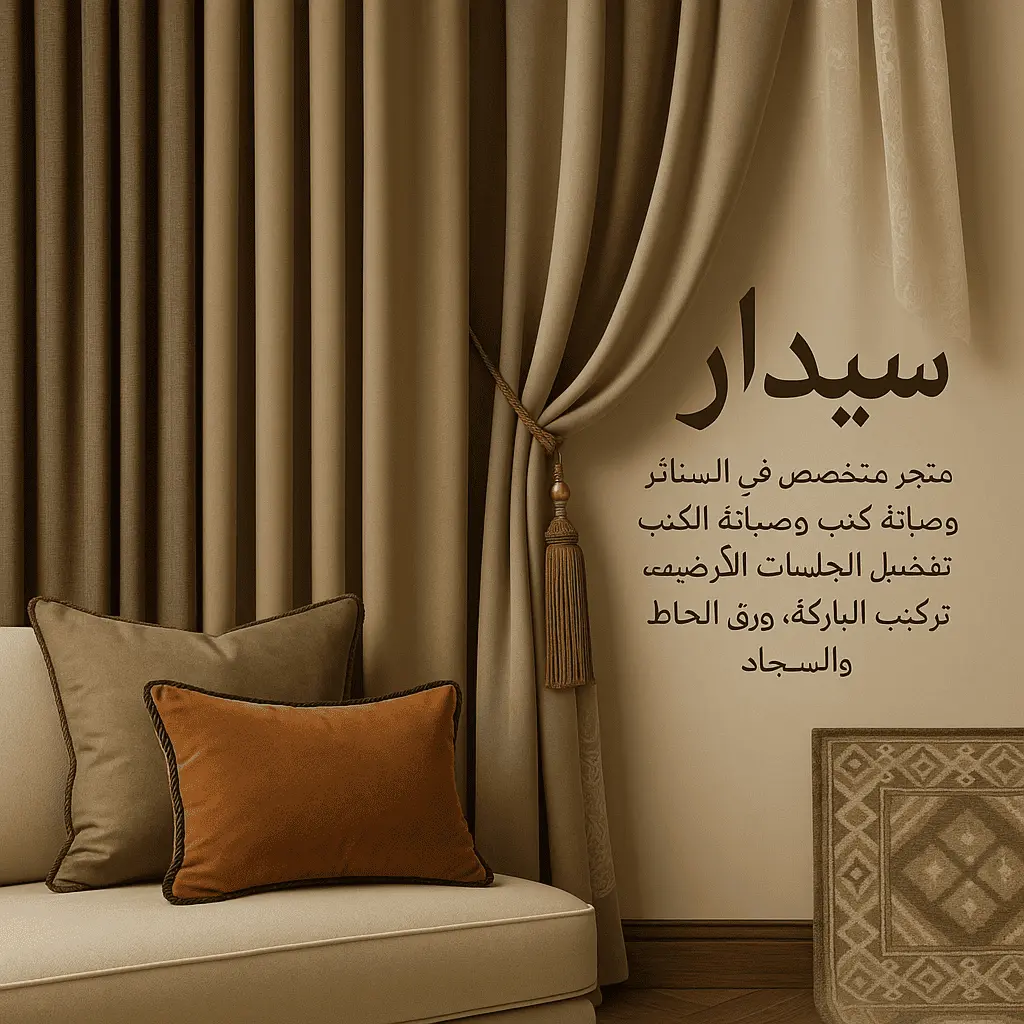 شعار سيدار للستائر والديكور في الكويت